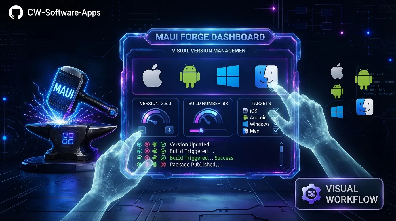 MAUI Forge is now 100% visual: meet the new open source dashboard that replaces the version script