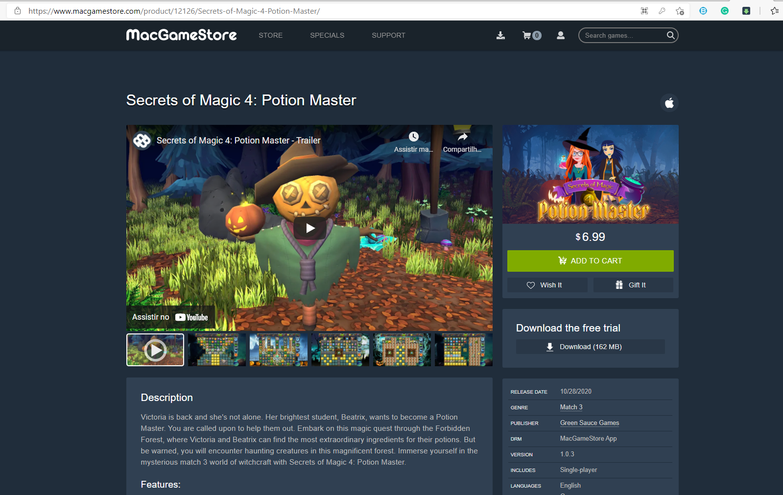 what platform are games sold for on mac game store?